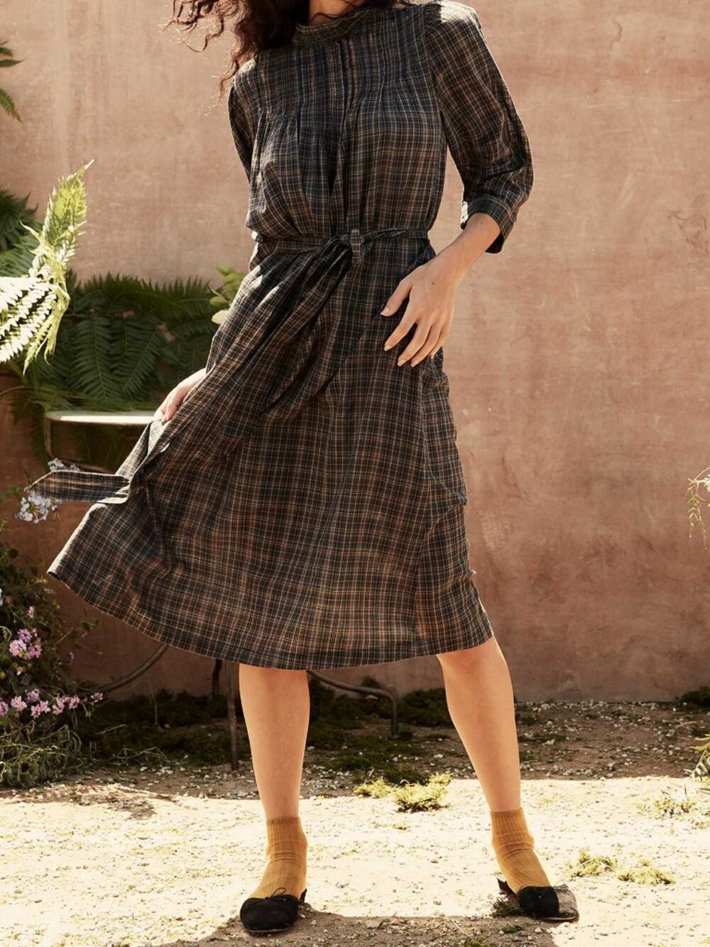 Doen Ranger dress French plain navy XS